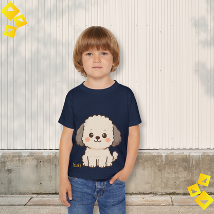 Toddler Tee, Cute Puppy Dog Print T Shirt, Kids Cotton Top, Adorable Pet Lover Outfit, Birthday Gift, Playdate Apparel