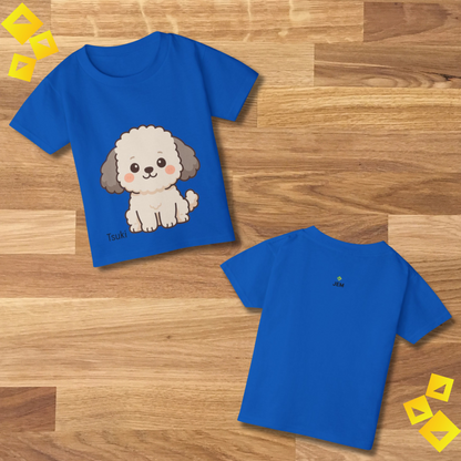 Toddler Tee, Cute Puppy Dog Print T Shirt, Kids Cotton Top, Adorable Pet Lover Outfit, Birthday Gift, Playdate Apparel