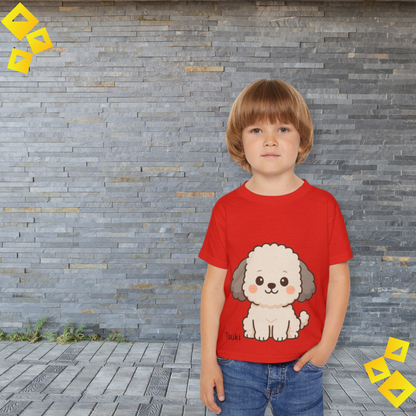 Toddler Tee, Cute Puppy Dog Print T Shirt, Kids Cotton Top, Adorable Pet Lover Outfit, Birthday Gift, Playdate Apparel