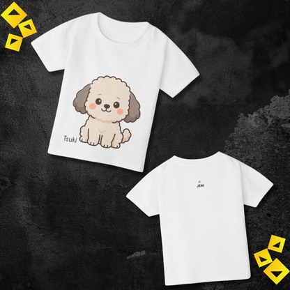 Toddler Tee, Cute Puppy Dog Print T Shirt, Kids Cotton Top, Adorable Pet Lover Outfit, Birthday Gift, Playdate Apparel