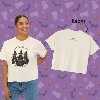 Girls Will Be Girls witch trio T-Shirt | Halloween Bee