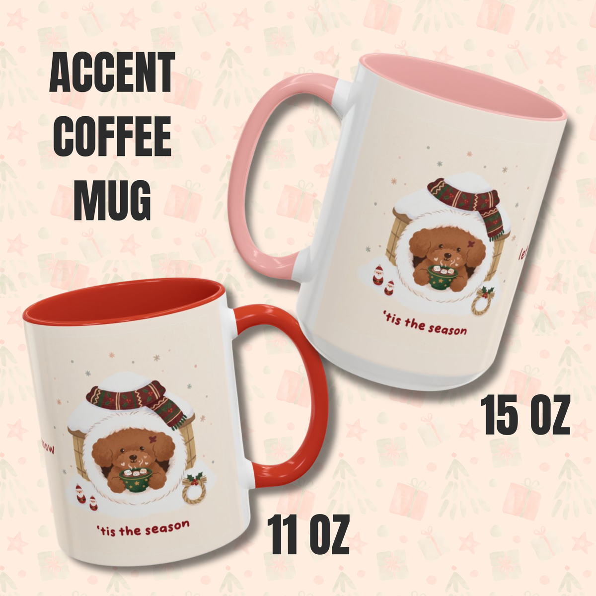 Let It Snow Pup holiday mug | Coffee Mug