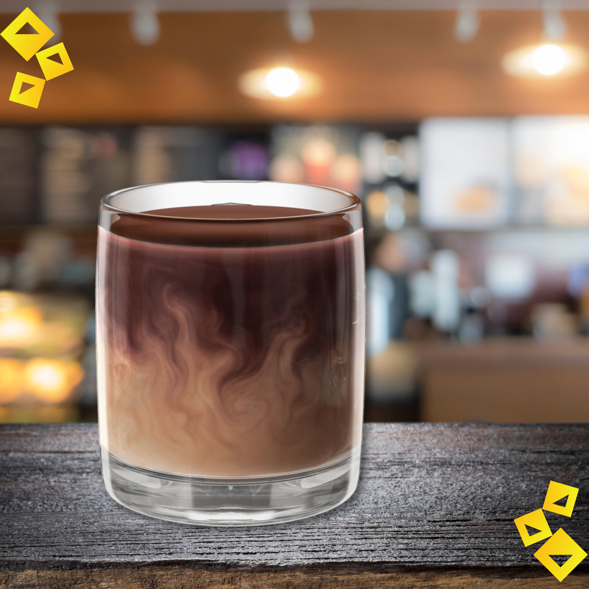 Glass Coffee Mug - Reindeer Engraving with Star - Holiday Christmas Mug for Cocoa or Coffee - Festive Gift for Animal Lovers