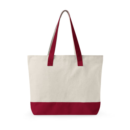 Zippered Canvas Tote, Legend Mom Dog Paw Print Bag, Pet Lover Mom Tote Bag, Cute Paw Pattern Carryall, Everyday Shopping Bag