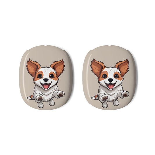 Playful Jack Russell AirPods Max Shell Case, Cute Dog Accessory, Pet Lover Gift, Protective Cover, Fun Tech Case, Unique Design - Woof Woof