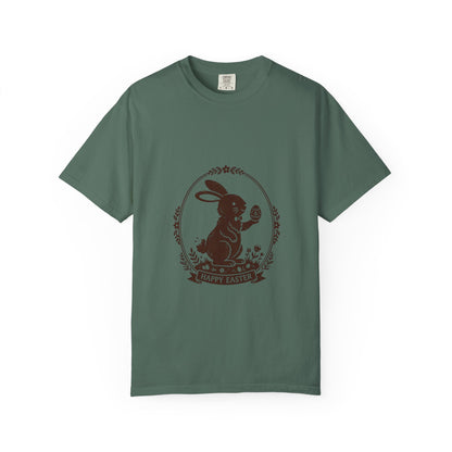 Easter Bunny Holding Egg T-Shirt | Happy Easter Graphic Tee
