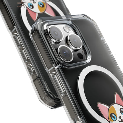 MagSafe® Cat-titude | Magnetic Clear Impact Case | Cute Calico Kitty Design
