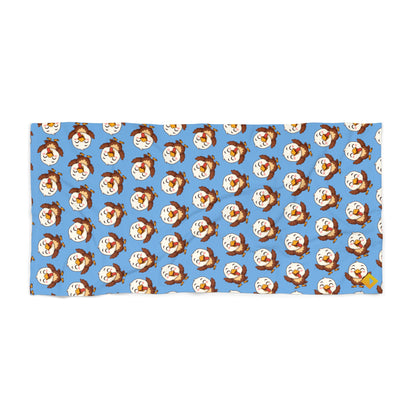 Beach Towel | Fun Cartoon Eagle Design | Summer Essential for Ocean Lovers