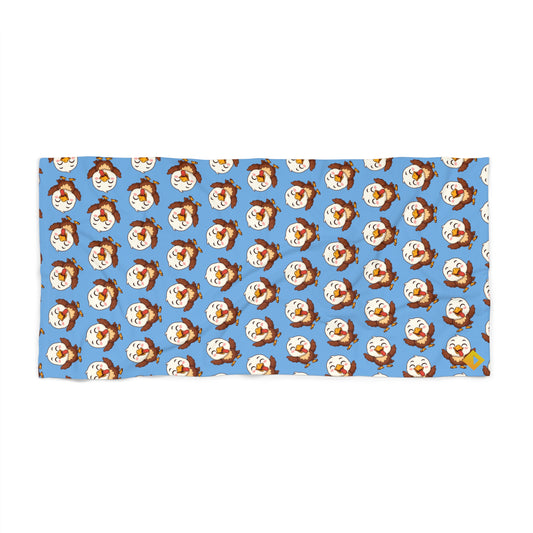 Beach Towel | Fun Cartoon Eagle Design | Summer Essential for Ocean Lovers