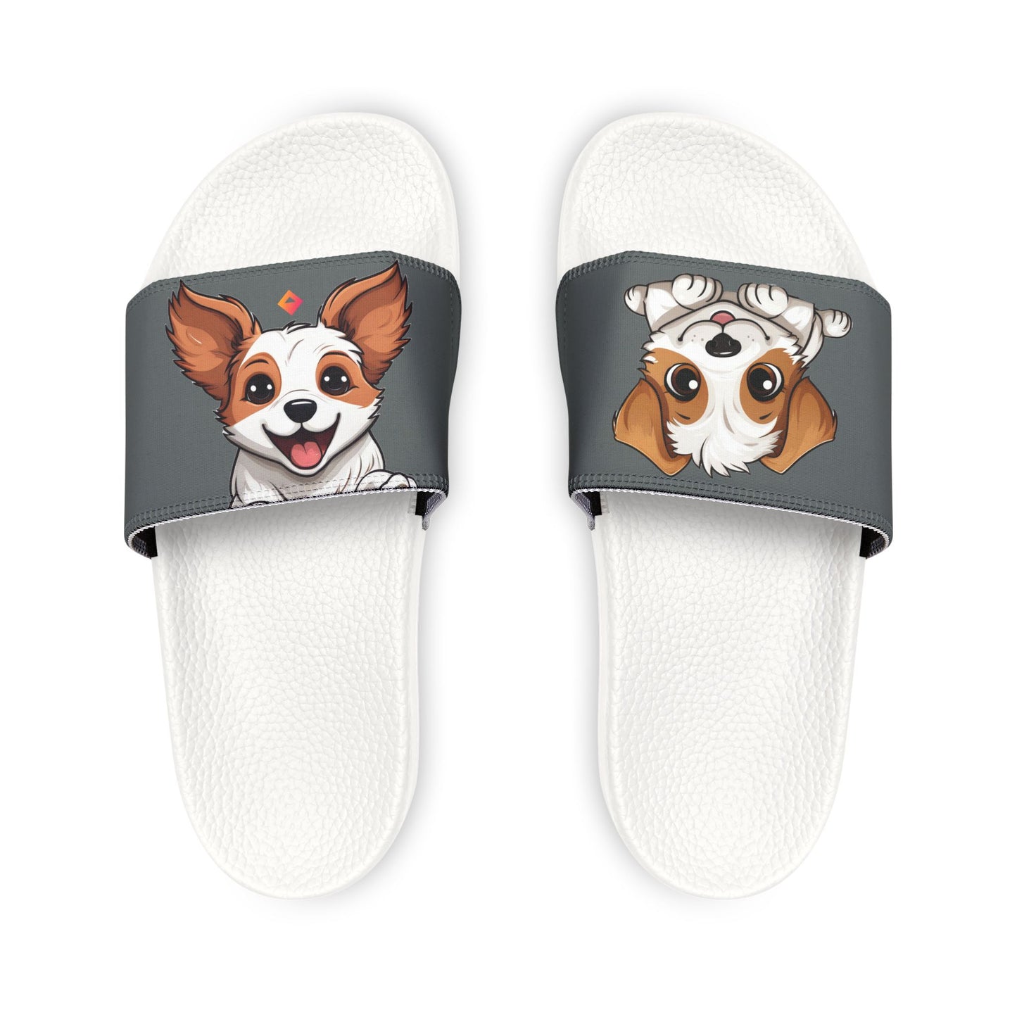 Sandals, Cute Jack Russell Terrier Cartoon Dog Print, Women's Removable Strap Sandals, Puppy Lover Gift, Dog Mom Sandals, Summer Shoes