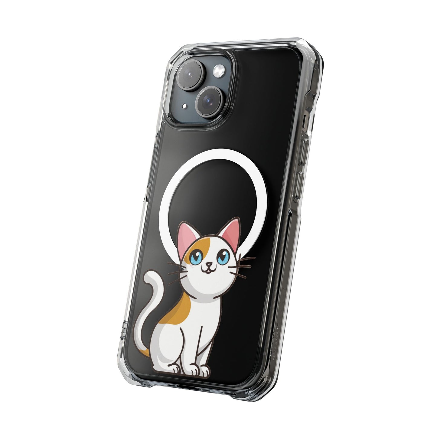 MagSafe® Cat-titude | Magnetic Clear Impact Case | Cute Calico Kitty Design