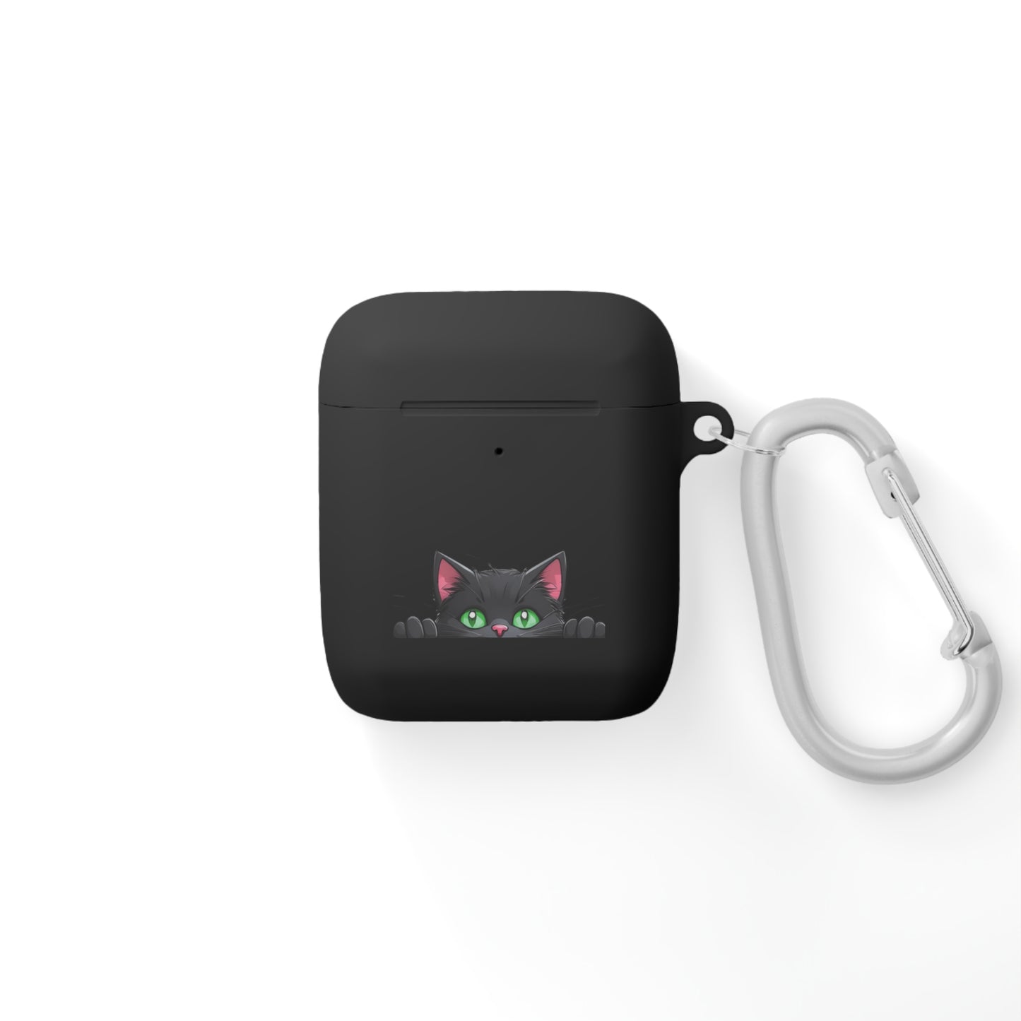 AirPods and AirPods Pro Case Cover - MEOW Cute Green Eyed Cat