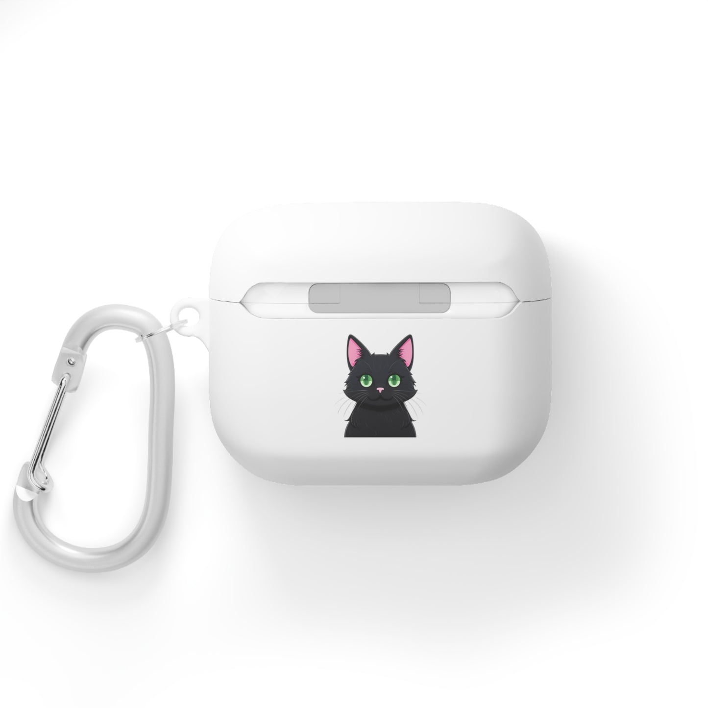 AirPods and AirPods Pro Case Cover - MEOW Cute Green Eyed Cat