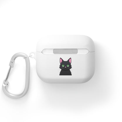 AirPods and AirPods Pro Case Cover - MEOW Cute Green Eyed Cat