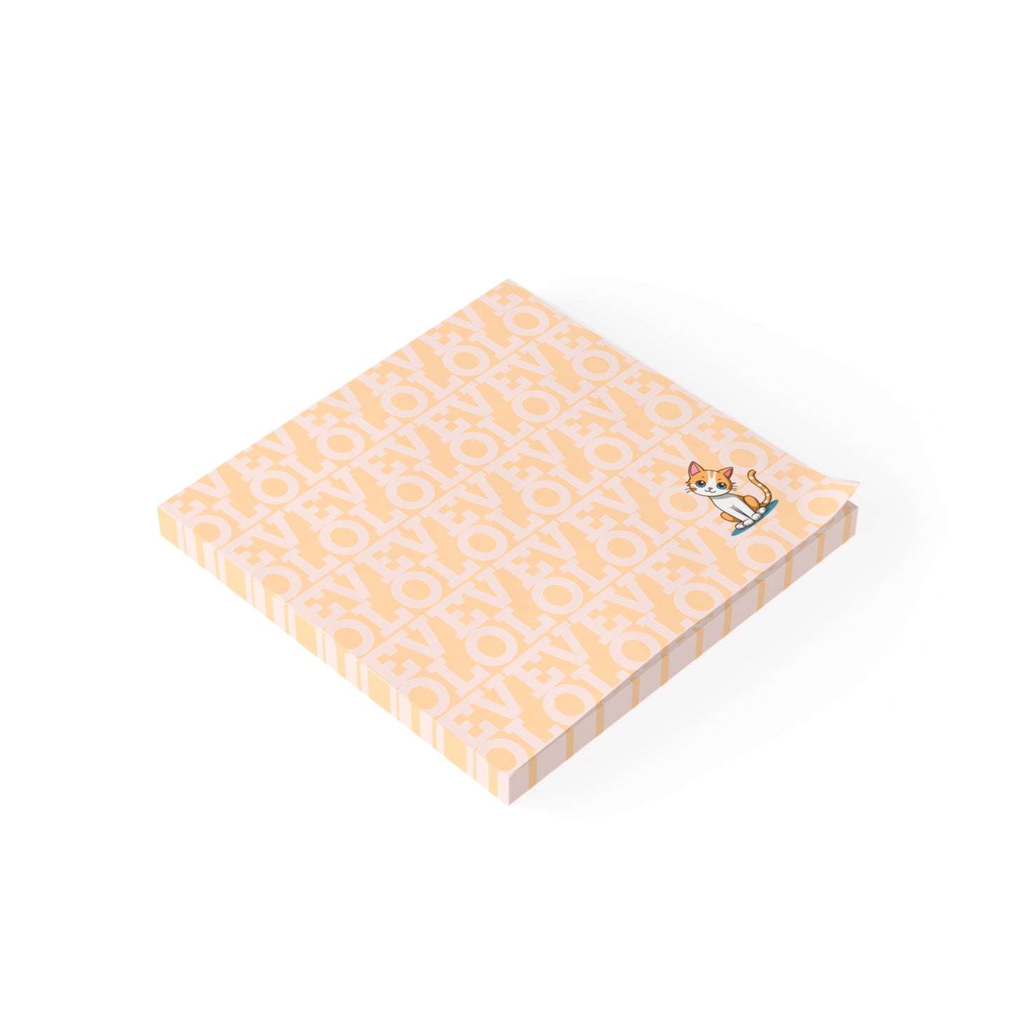 LOVE Post-it® Note Pads with Cute Orange Cat