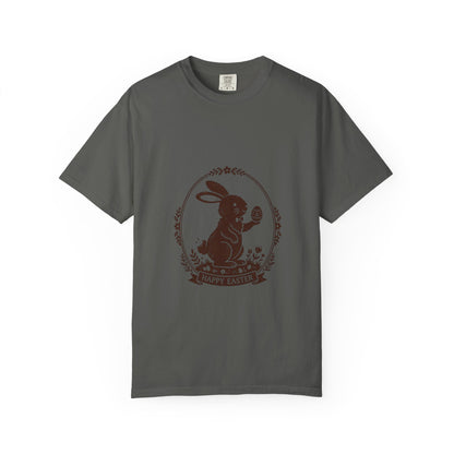 Easter Bunny Holding Egg T-Shirt | Happy Easter Graphic Tee