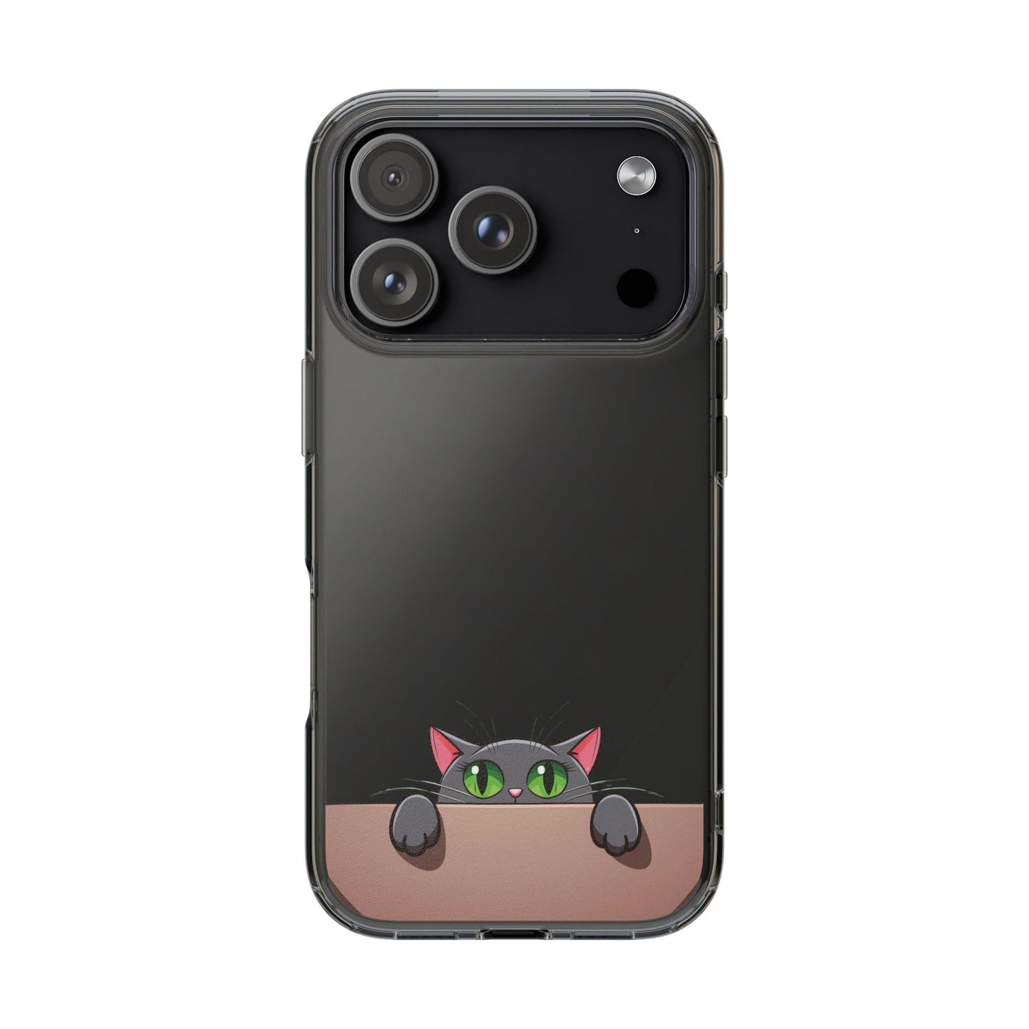 Phone Cases With Cute Cat Design - Clear Silicone Phone Cases Samsung and iPhone