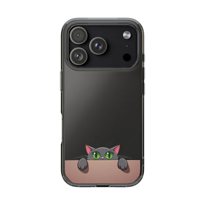 Phone Cases With Cute Cat Design - Clear Silicone Phone Cases Samsung and iPhone