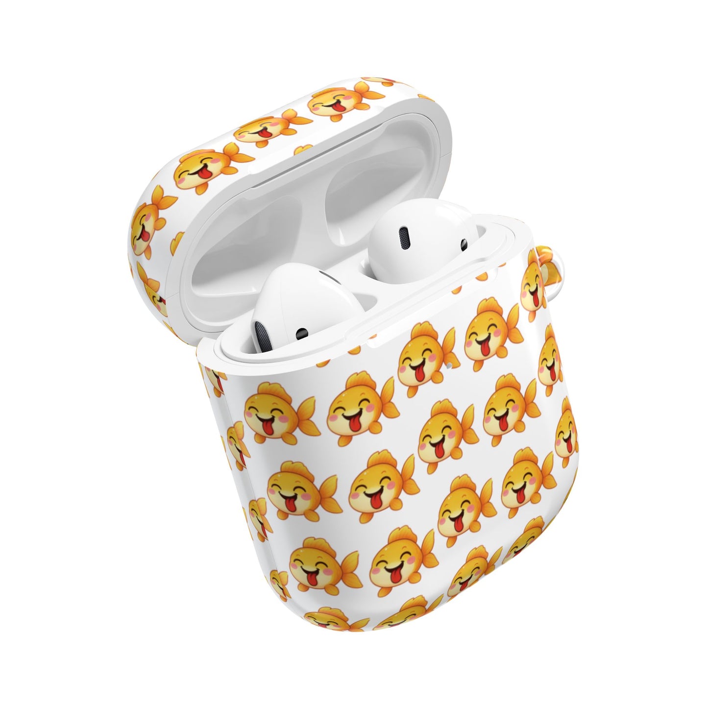 Cute Goldfish AirPods® Case | Protective Fish-Themed Cover for AirPods Pro, Gen 1 & 2 | Funny Orange Fish Pattern | Gift for Pet Lovers