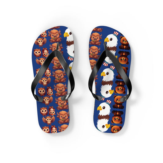 Flip Flops Cute Animal Print | Fun Summer Sandals for Beach Days, Poolside Chill, and Animal Lovers