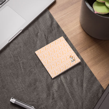 LOVE Post-it® Note Pads with Cute Orange Cat