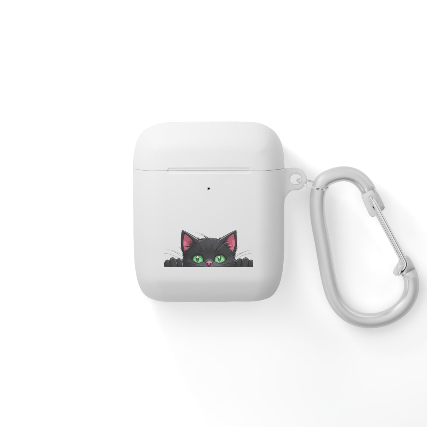 AirPods and AirPods Pro Case Cover - MEOW Cute Green Eyed Cat