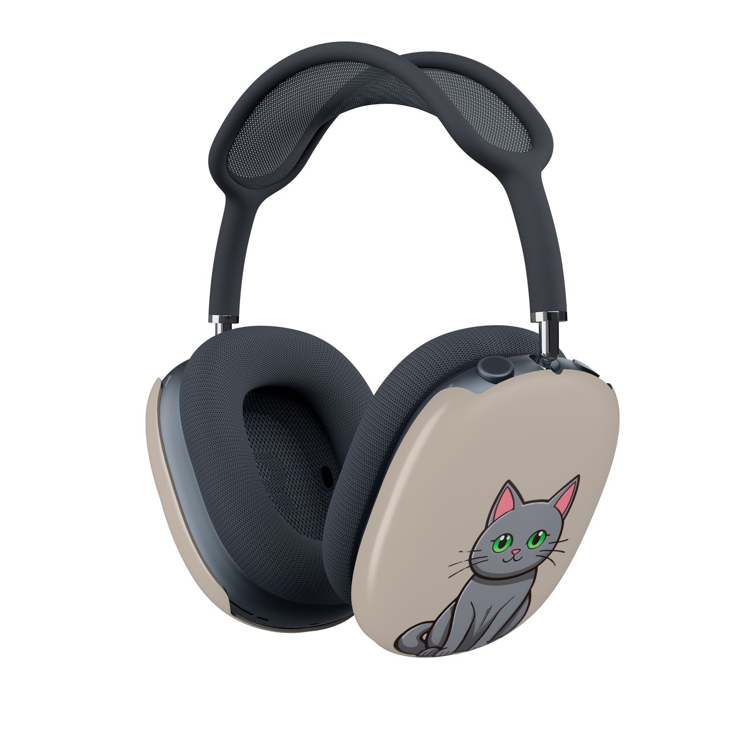Cute Cat AirPods Max Shell Case, Cat Lover Gift, Kawaii Cat Accessory, Pet Owner Essential, Fun Earphone Protection - Meow Meow