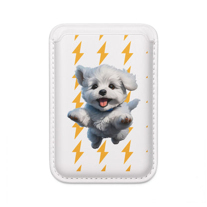 Vegan Wallet - Adorable Puppy Design, Eco-Friendly MagSafe® Wallet for Dog Lovers, Cute Gift for Pet Owners, Dog Theme Accessories, Stylish