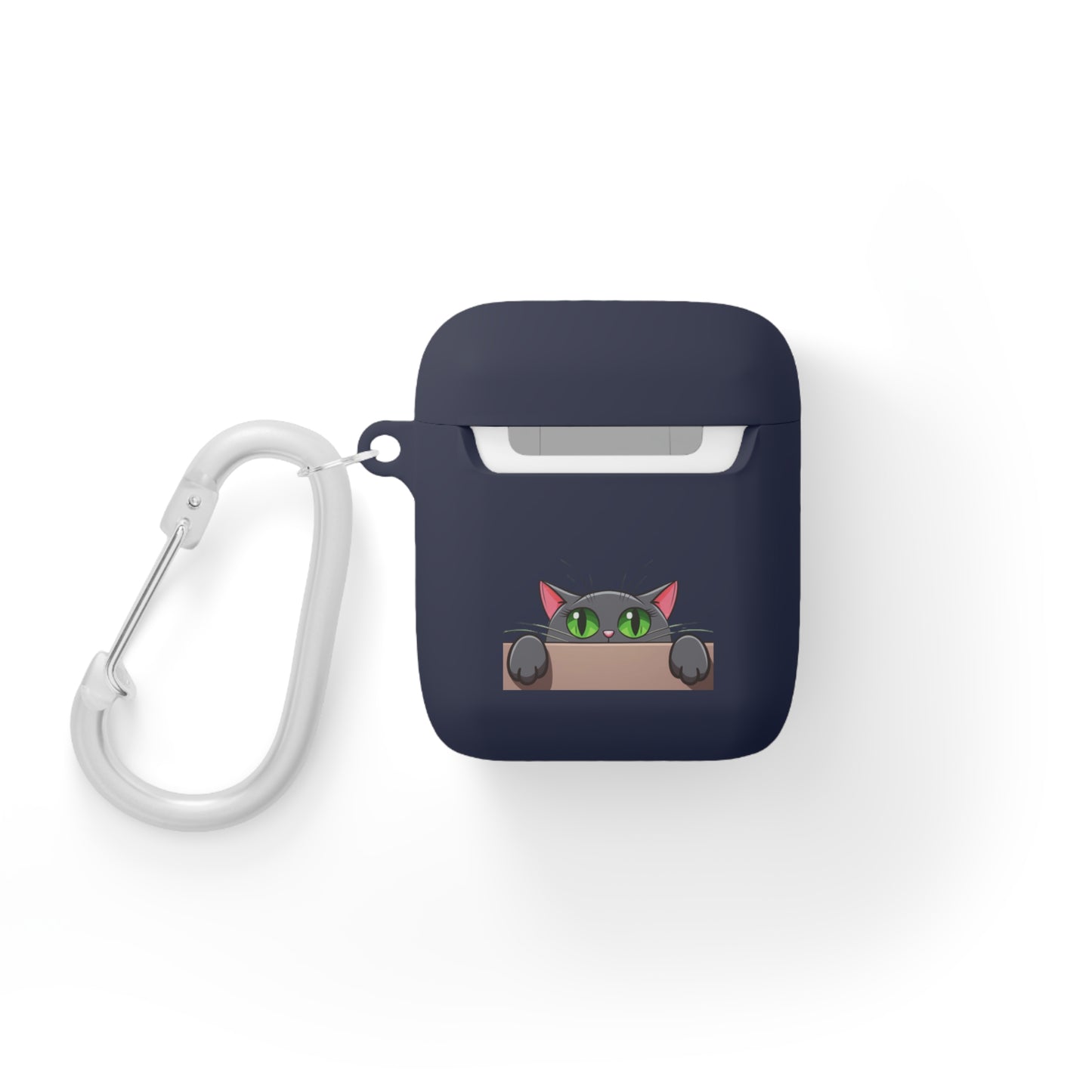 AirPods and AirPods Pro Case Cover - MEOW Cute Green Eyed Cat