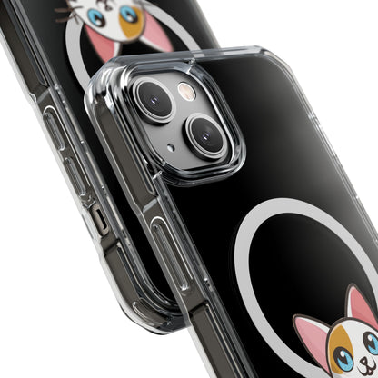 MagSafe® Cat-titude | Magnetic Clear Impact Case | Cute Calico Kitty Design