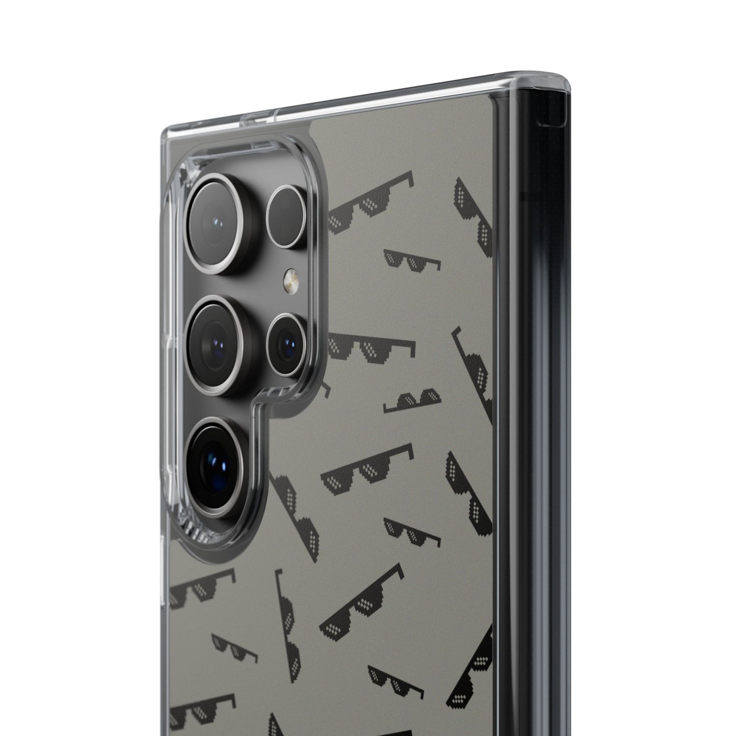 iPhone Case with Trendy Poodle and Sunglasses Pattern | Cute Kawaii Dog Design | Clear Protective Phone Cover