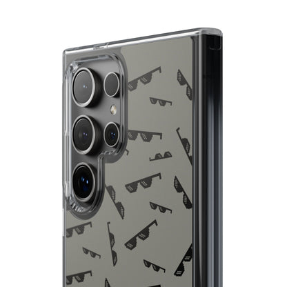 iPhone Case with Trendy Poodle and Sunglasses Pattern | Cute Kawaii Dog Design | Clear Protective Phone Cover