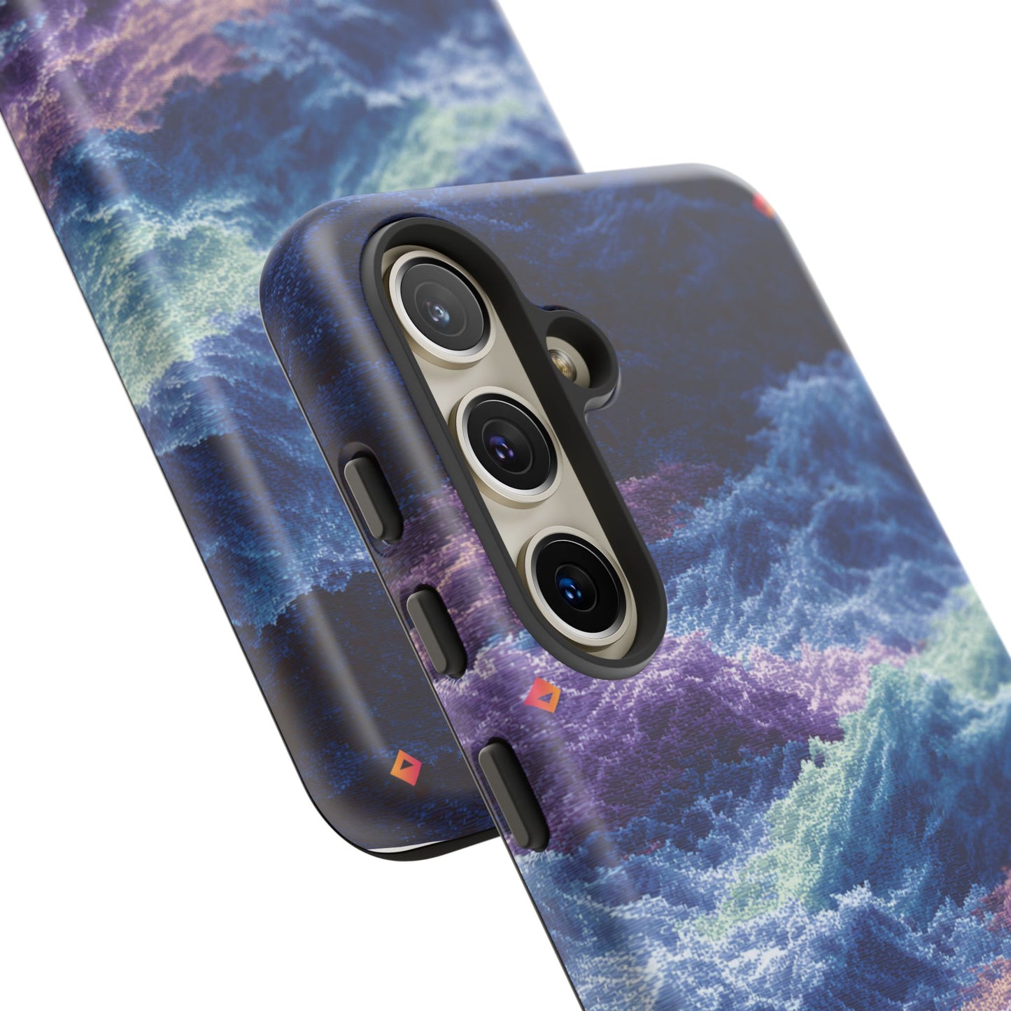 iPhone 17 Tough Case - Stormy Ocean Wave Pattern - Blue & Purple Water Design Protective Phone Cover for Sea Lovers