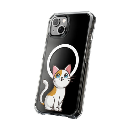 MagSafe® Cat-titude | Magnetic Clear Impact Case | Cute Calico Kitty Design