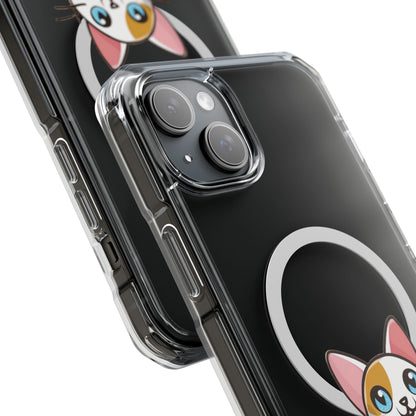 MagSafe® Cat-titude | Magnetic Clear Impact Case | Cute Calico Kitty Design