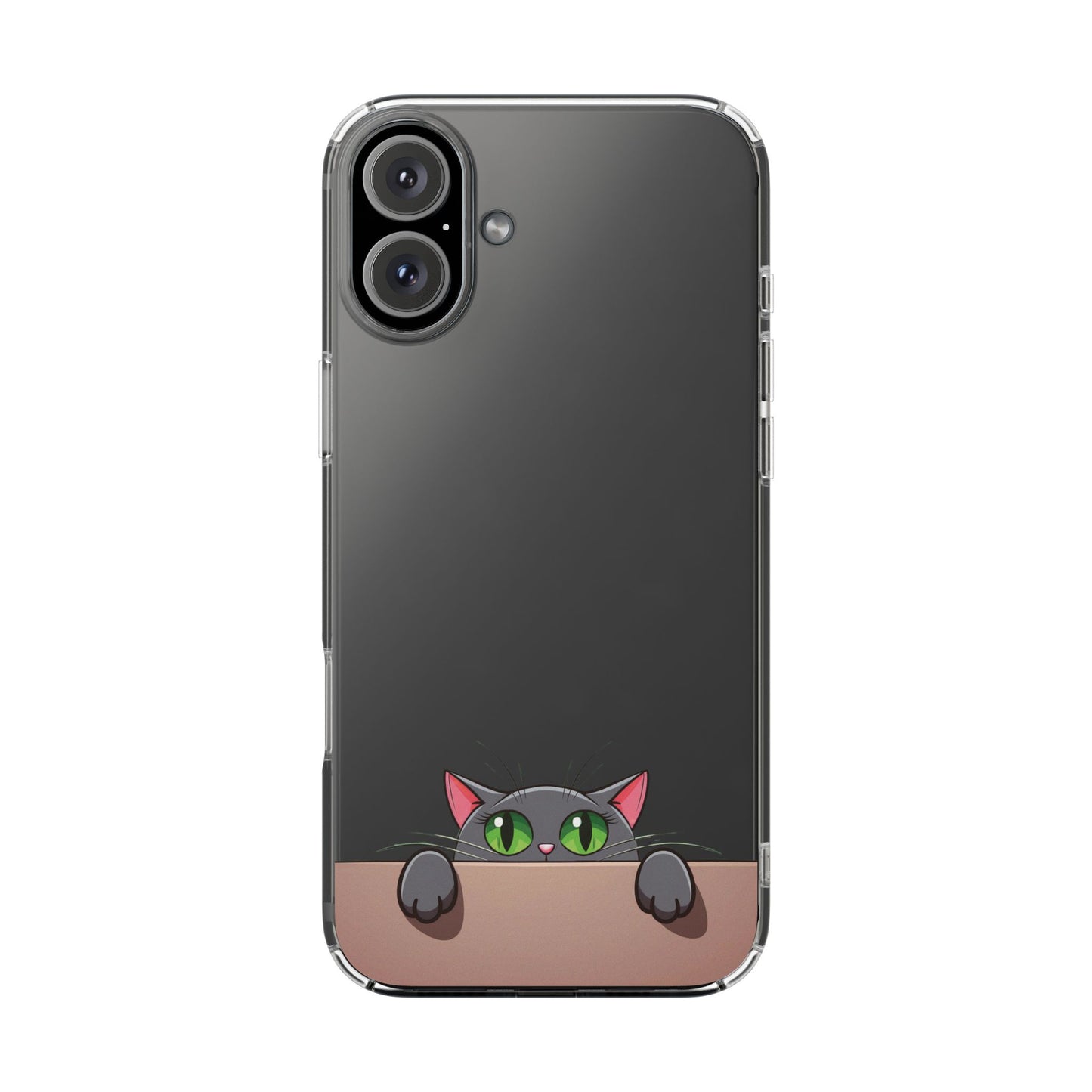 Phone Cases With Cute Cat Design - Clear Silicone Phone Cases Samsung and iPhone