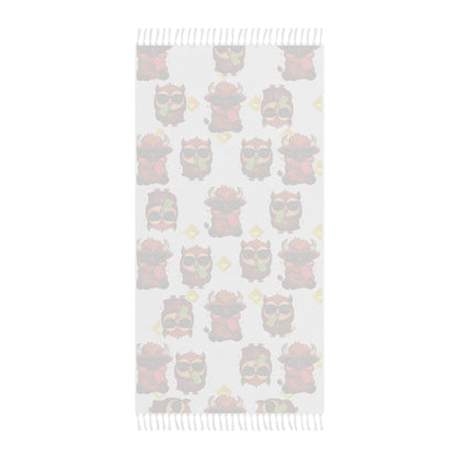 Beach Towel | Bison & Owl Popsicle Pattern | Boho Summer Vibe for Animal Lovers and Outdoor Fun