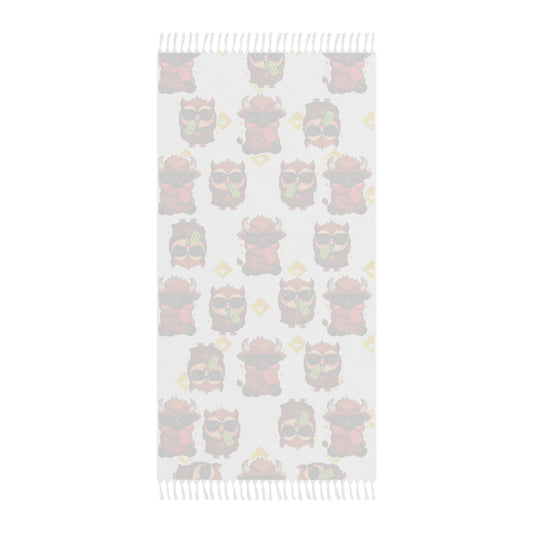 Beach Towel | Bison & Owl Popsicle Pattern | Boho Summer Vibe for Animal Lovers and Outdoor Fun