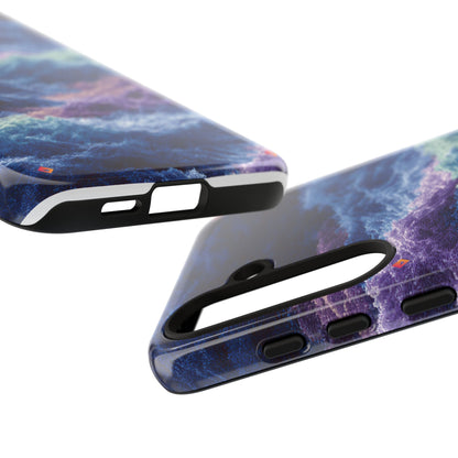 iPhone 17 Tough Case - Stormy Ocean Wave Pattern - Blue & Purple Water Design Protective Phone Cover for Sea Lovers