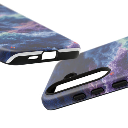 iPhone 17 Tough Case - Stormy Ocean Wave Pattern - Blue & Purple Water Design Protective Phone Cover for Sea Lovers