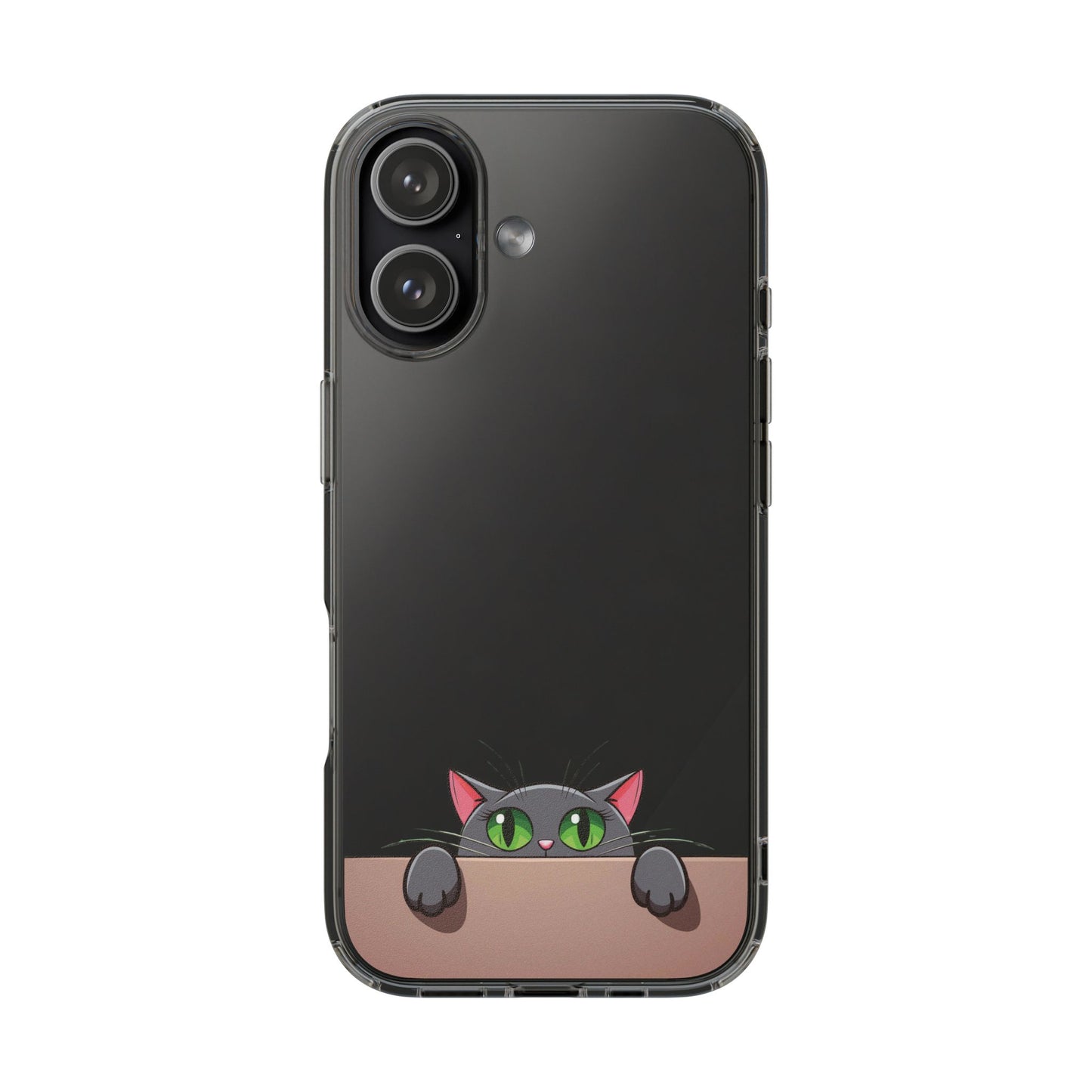 Phone Cases With Cute Cat Design - Clear Silicone Phone Cases Samsung and iPhone