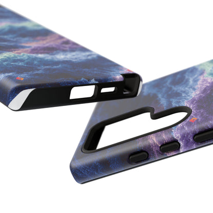 iPhone 17 Tough Case - Stormy Ocean Wave Pattern - Blue & Purple Water Design Protective Phone Cover for Sea Lovers