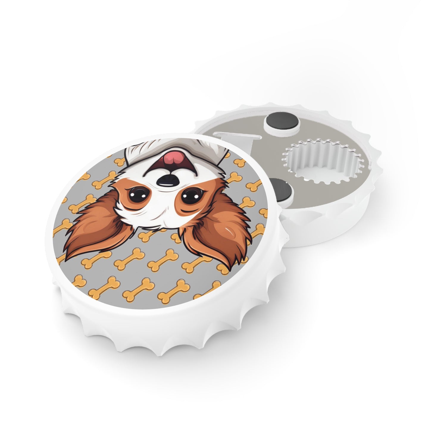 Cute Dog Bottle Opener | Magnetic Cap Opener with Cartoon Jack Russell Terrier
