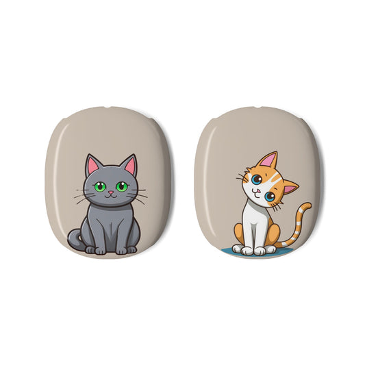 Cute Cat AirPods Max Shell Case, Cat Lover Gift, Kawaii Cat Accessory, Pet Owner Essential, Fun Earphone Protection - Meow Meow