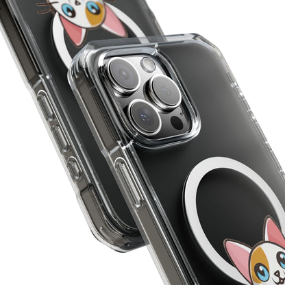 MagSafe® Cat-titude | Magnetic Clear Impact Case | Cute Calico Kitty Design