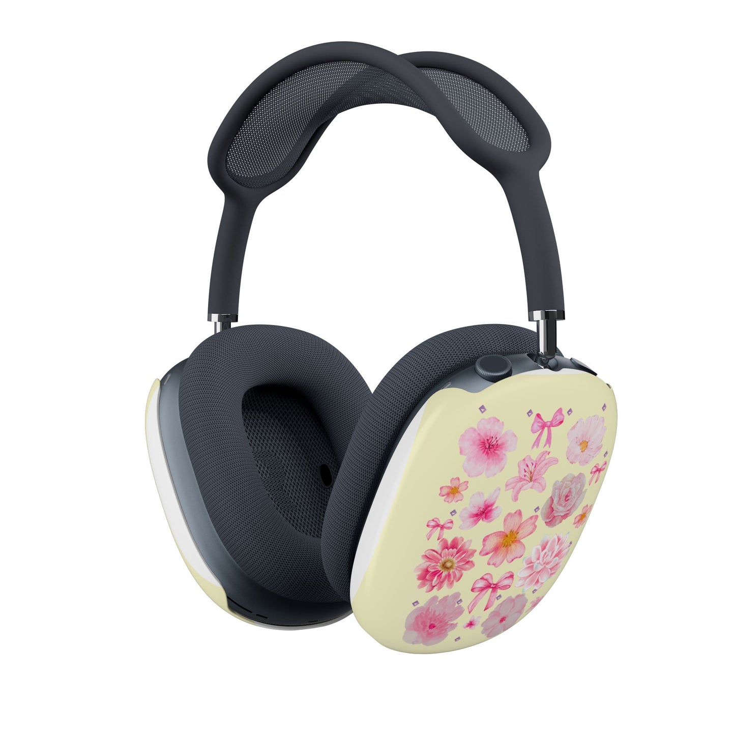 AirPods Max Case - Pink Floral Pattern Protective Cover for Apple AirPods Max, Cute Spring Headphone Accessory