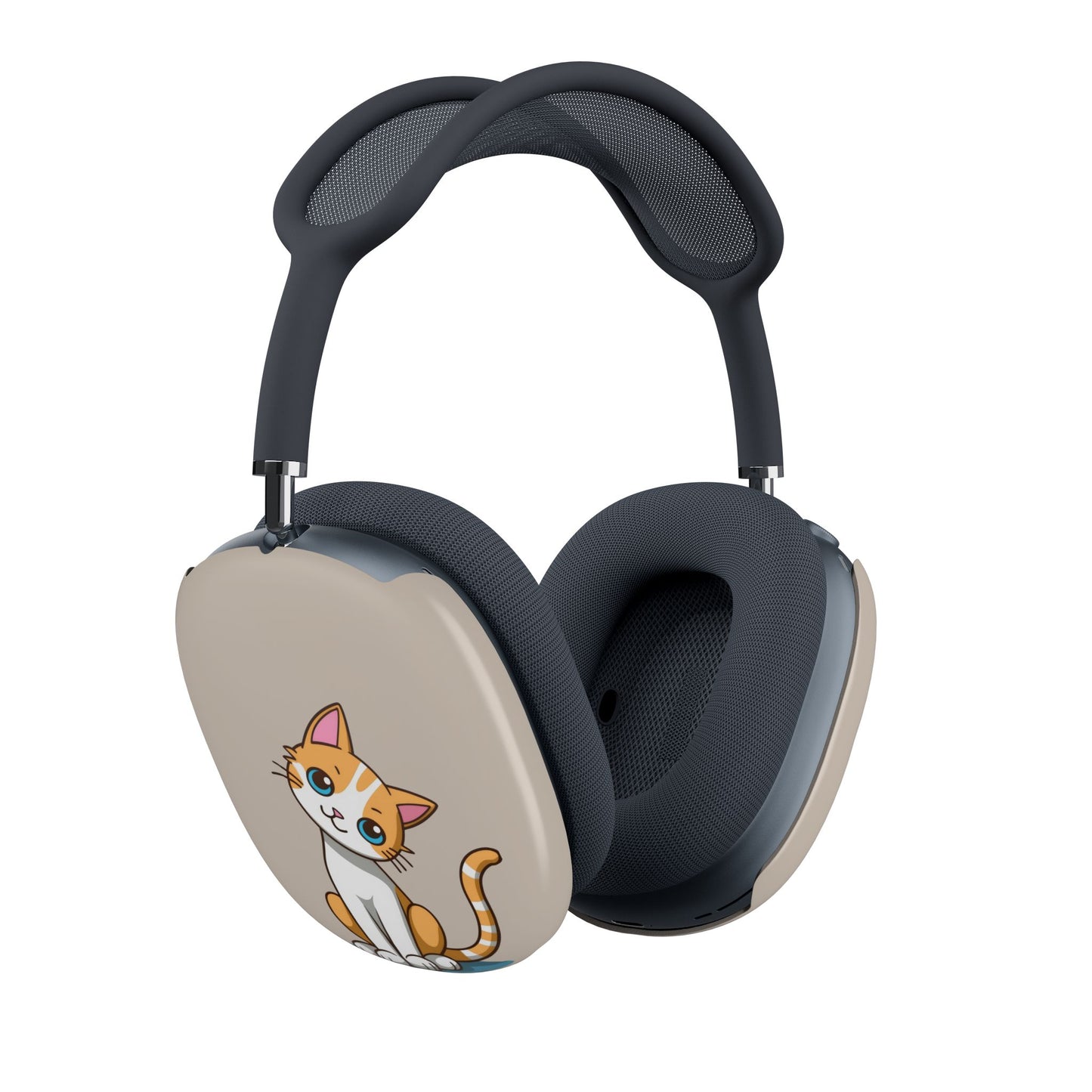 Cute Cat AirPods Max Shell Case, Cat Lover Gift, Kawaii Cat Accessory, Pet Owner Essential, Fun Earphone Protection - Meow Meow