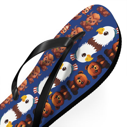 Flip Flops Cute Animal Print | Fun Summer Sandals for Beach Days, Poolside Chill, and Animal Lovers