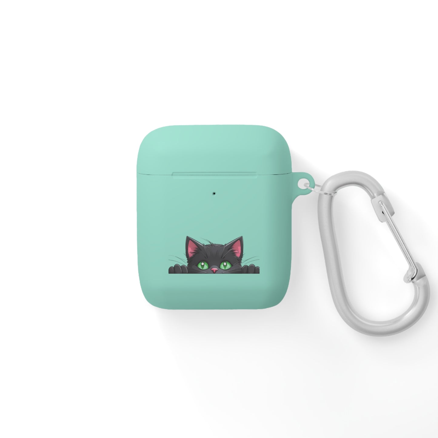 AirPods and AirPods Pro Case Cover - MEOW Cute Green Eyed Cat