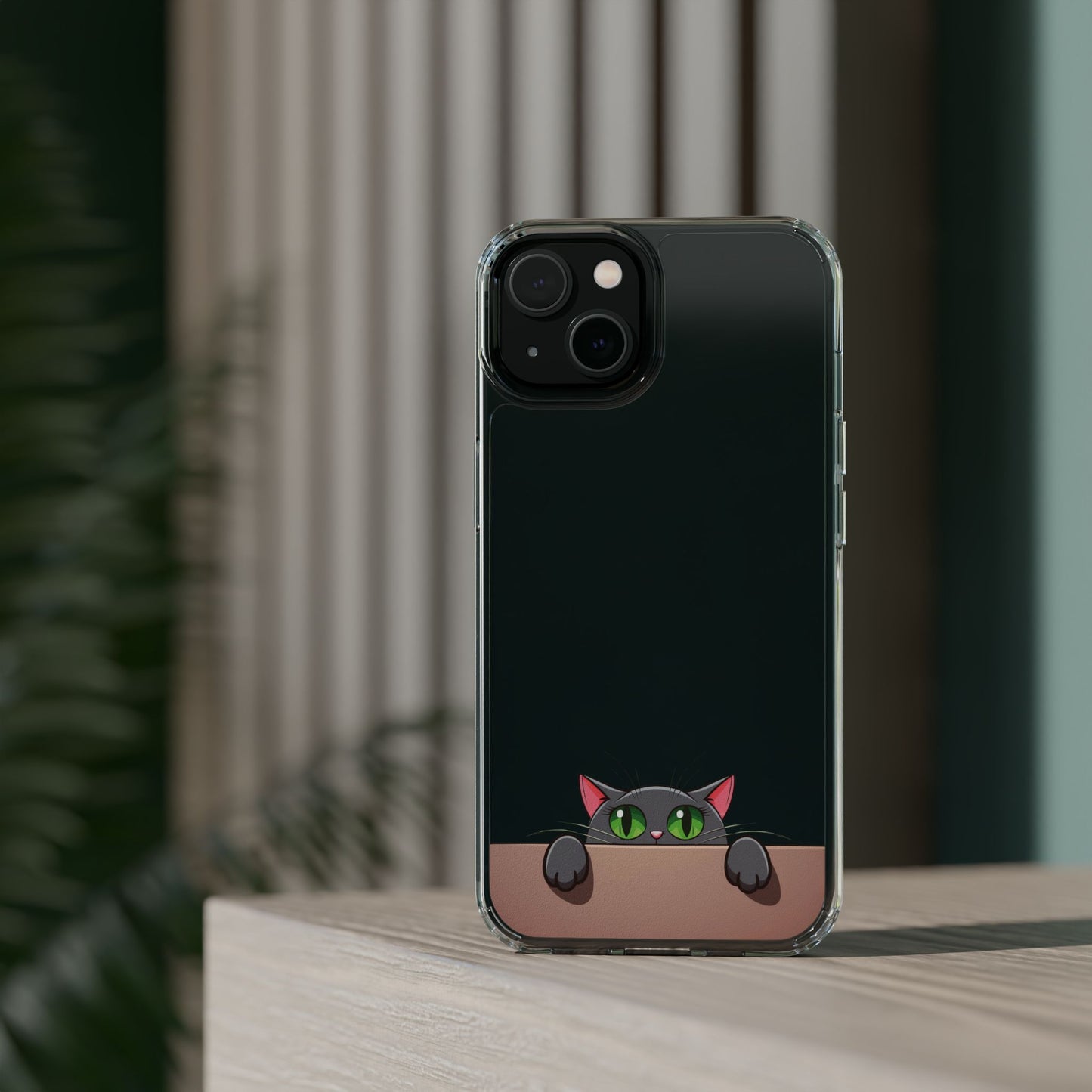 Phone Cases With Cute Cat Design - Clear Silicone Phone Cases Samsung and iPhone